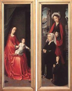 Triptych of Jan Des Trompes (rear of the wings) 1505