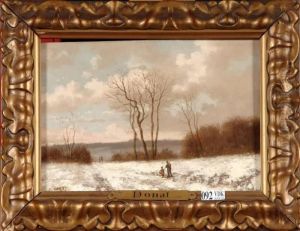 "paysage Anime Sous La Neige" by M. Donat