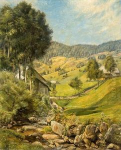 South German Landscape by Hans Dressler
