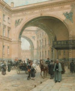 The Triumphal Arch Of The General Staff Building, St. Petersburg The Triumphal Arch Of The General Staff Building, St. Petersburg