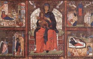 Virgin and Child Enthroned with Scenes from the Life of the Virgin 1270-75 by Italian Unknown Masters