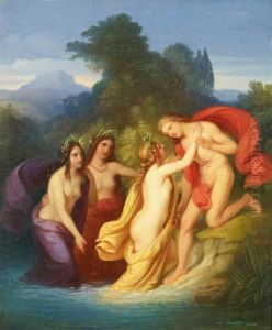 Hylas And The Nymphs by Michael Echter