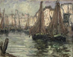 Segelboote Im Hafen by Toni Elster