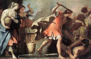 Moses Defending the Daughters of Jethro 1720s