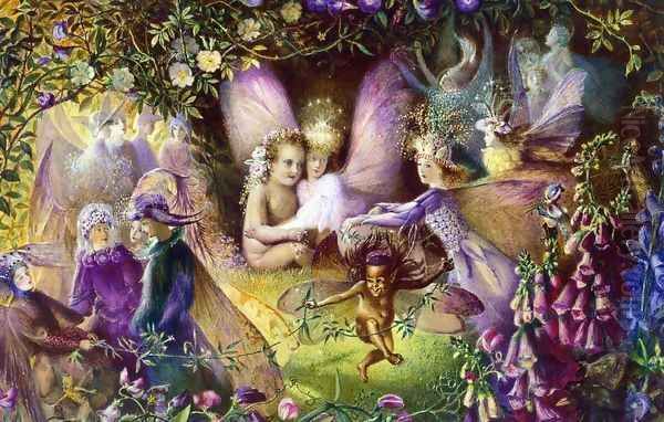 Titania and the Changeling; Scene from 'A Midsummer Nights Dream' by John Anster Fitzgerald