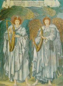 Angeli Laudantes by Sir Edward Coley Burne-Jones
