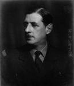 Portrait Du General De Gaulle A Londres by Georg Fayer