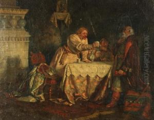Boyars Drinking by Fedor Fedorovich Bucholz