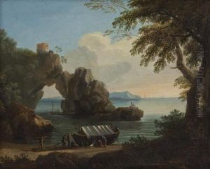 Paesaggio Con Arco Naturale Sulla Sinistra by Gregorio Fidanza