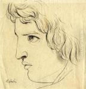 Head Of A Youth Of The Antique Era, In Left-facing Profile by Carl Philipp Fohr