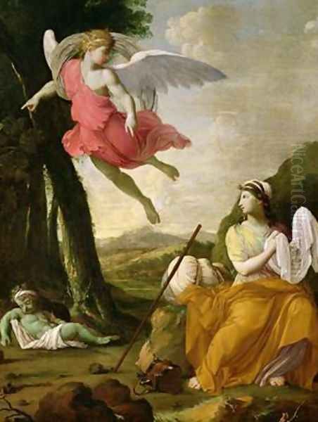 Hagar and Ishmael Rescued by the Angel - view 1