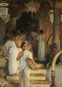 Before An Indian Temple by Woldemar Friedrich