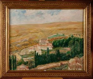 Vue Du Monastere El Parral En Espagne by Maurice Fromkes