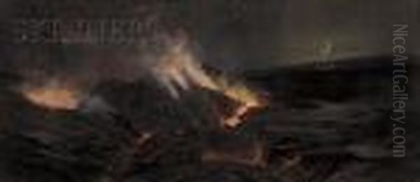 View Of A Volcanic Eruption - view 1