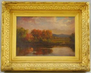 River Scene In Fall