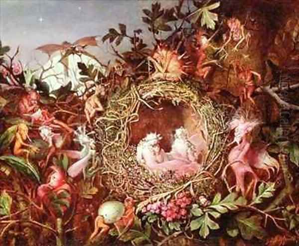 Fairies in a Birds Nest - view 1
