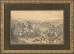 Battle Scene by Franz Gaul
