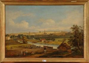 Vue De Bruxelles Depuis Les Faubourgs Campagnards