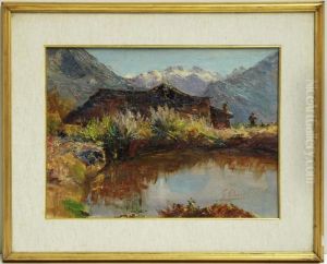 Scorcio Di Laghetto Montano by Giuseppe Ghiringhelli