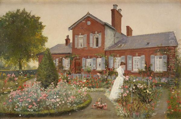 Jeune Femme Dans Un Jardin De Roses - view 1