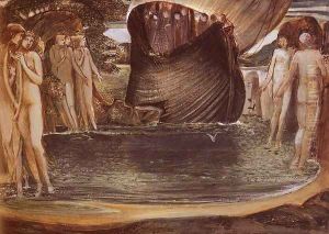 Design For "The Sirens" by Sir Edward Coley Burne-Jones