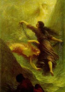 Nymphs by Ignace Henri Jean Fantin-Latour