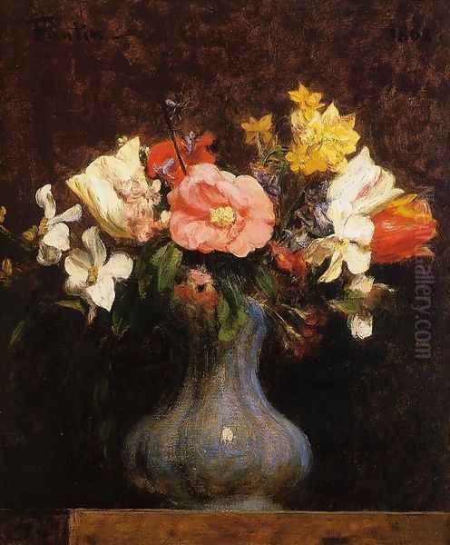 Flowers, Camelias and Tulips - view 1