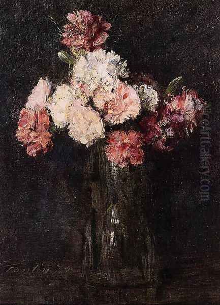 Carnations in a Champagne Glass - view 1