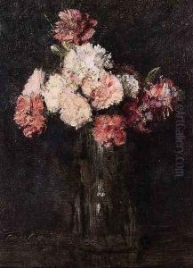Carnations in a Champagne Glass