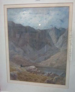 Loch Nagar By Moonlight by William Hall