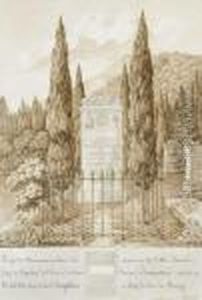 Monument A L'abbe Guenee : Stele Du Cimetiere Et Reprise De Projet by Maximilian Joseph Hannl