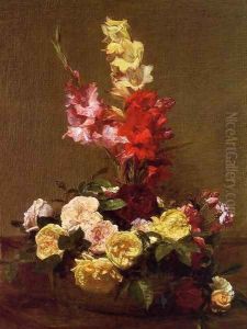 Gladiolas and Roses