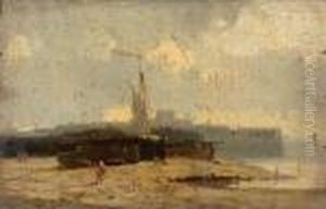Bateaux A Maree Basse by Julius Hintz