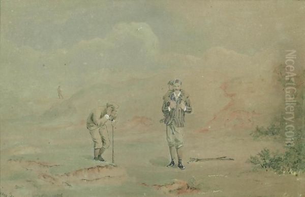 Golfing Scene - view 1