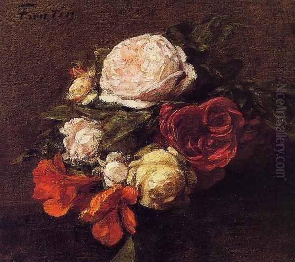 Roses and Nasturtiums (duplicate image) - view 1