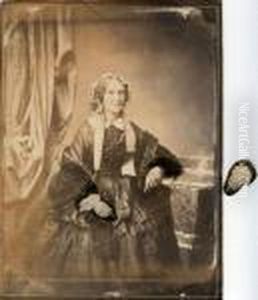 Portrait De Femme by Adolphe Humbert De Molard