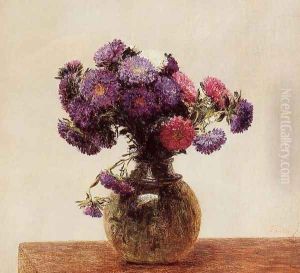Queens Daisies by Ignace Henri Jean Fantin-Latour