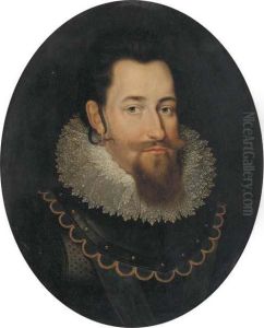 Portrait Of Christian Iv by Pieter Fransz. Isaaksz.