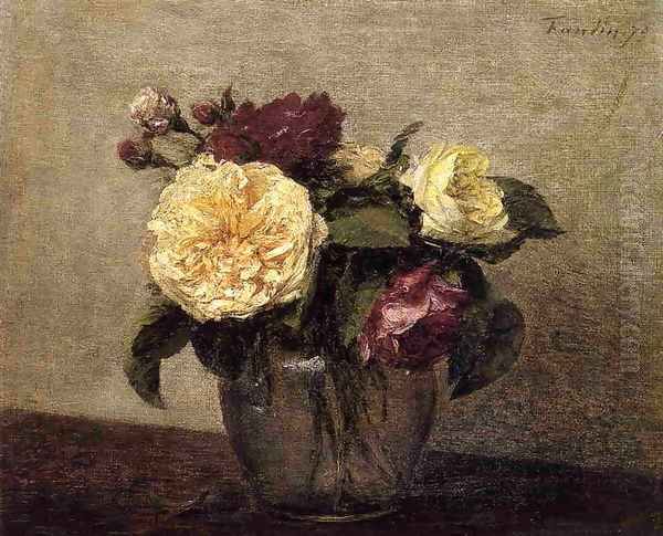 Yellow and Red Roses - view 1