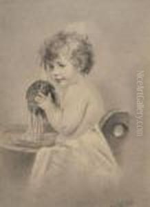 Portrait D'un Petit Enfant A Sa Toilette by Jean Jalabert