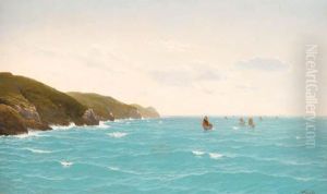 The Fishing Fleet Running Up The Cornish Coast