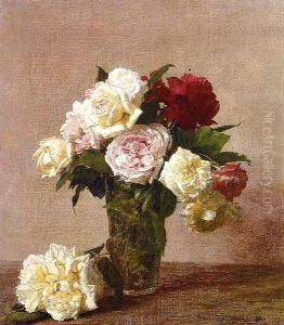 Roses VI by Ignace Henri Jean Fantin-Latour