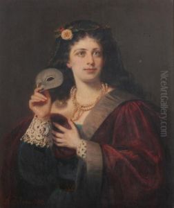 Portrait Of A Venetian Lady by Adolf Jebens