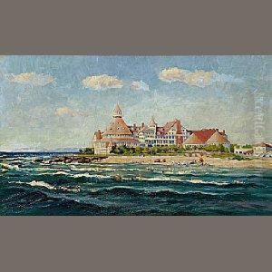 A View Of The Hotel Del Coronado by John Eliot Jenkins