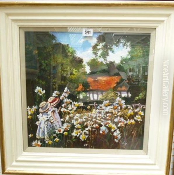 Children Among Flowers - view 1