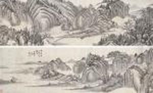 Landscape After Dong Yuan by Wang Jiu