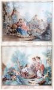 Le Marchand De Poissons - Le Depart D'une Foire by C.L. Jubier