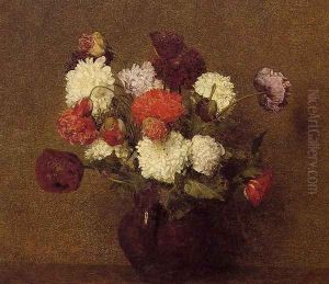 Flowers: Poppies by Ignace Henri Jean Fantin-Latour