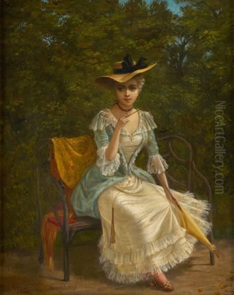 Elegante Sur Un Banc - view 1