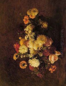 Bouquet of Flowers I by Ignace Henri Jean Fantin-Latour